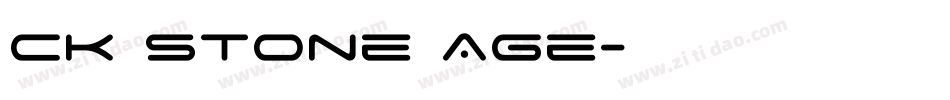 CK Stone Age字体转换